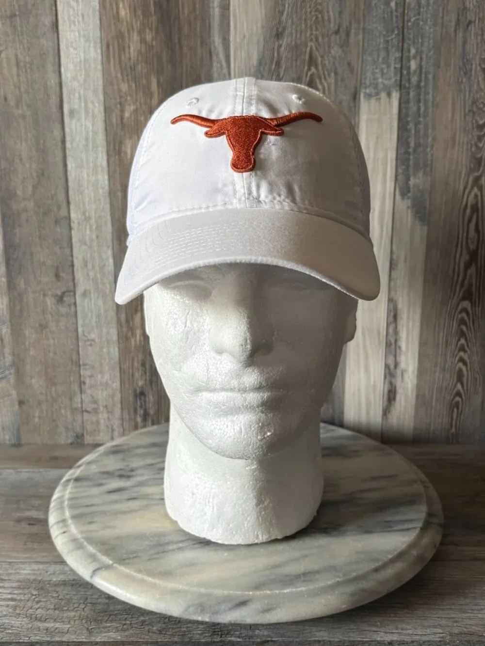New Era Texas Longhorns White Mesh Back Hat